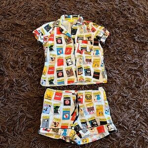 Playbill Broadway pajama set size Small washed never worn. 100% cotton